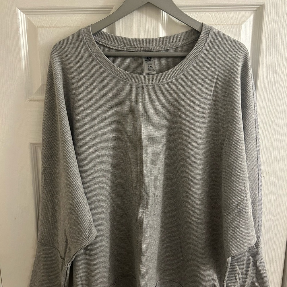 Mono b waffle/thermal shirt 2xl